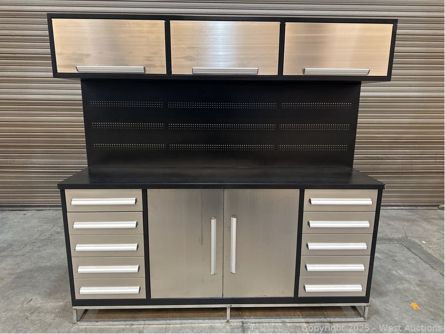 2025-7-39-heavy-duty-work-bench-tool-box-with-10-drawers-and-5-cabinets-unused-592513